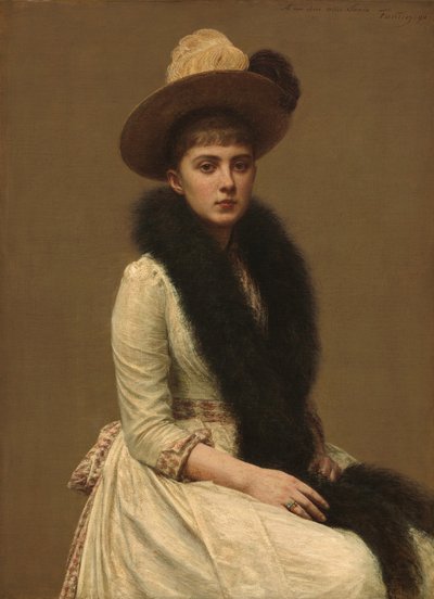 Portrait of Sonia by Ignace Henri Jean Fantin Latour